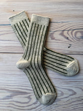 Load image into Gallery viewer, Japanese Luxury Winter Organic Cotton Mohair Striped Socks