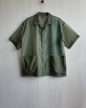 Load image into Gallery viewer, Latre Upcycled US Military Mesh Shirt Jacket - Short sleeves
