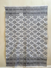 Load image into Gallery viewer, Ghanaian Indigo Black White Ewe Kente Cloth