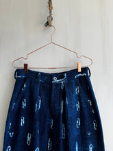 Load image into Gallery viewer, Latre African Adire Indigo Airforce Fatigue Trousers