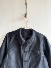 Load image into Gallery viewer, Latre 40's Deadstock Black Selvedge Lightweight Moleskin Chore Coat
