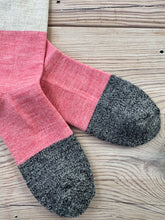 Load image into Gallery viewer, Japanese Luxury Winter Wool Pile Sole Block Colours Socks