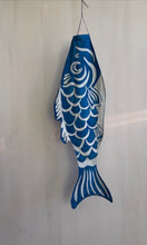 Load image into Gallery viewer, Indigo dyed cotton Koinobori - Windsock