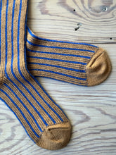 Load image into Gallery viewer, Japanese Luxury Winter Organic Cotton Mohair Striped Socks