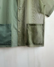 Load image into Gallery viewer, Latre Upcycled US Military Mesh Shirt Jacket - Short sleeves