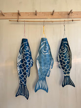 Load image into Gallery viewer, Indigo dyed cotton Koinobori - Windsock