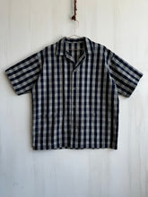 Load image into Gallery viewer, Latre Japanese Indigo Cotton Plaid Short Sleeves Shirt