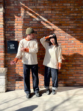 Load image into Gallery viewer, Latre Japanese Cotton Thick Waffle Orange Cuff Long Sleeves