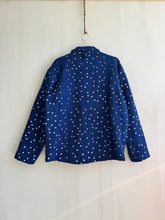 Load image into Gallery viewer, Latre's Indigo Dyed African Hand Woven and Painted Dots Coat