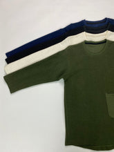 Load image into Gallery viewer, Latre 3/4 sleeves heavy weight terry unisex tee