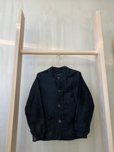 Load image into Gallery viewer, French Black Moleskin Chore Coat