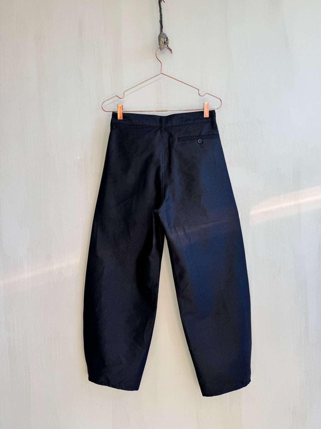 Latre Lightweight French Black Moleskin Trousers