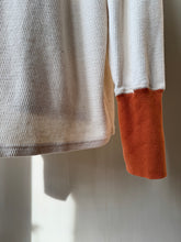 Load image into Gallery viewer, Latre Japanese Cotton Thick Waffle Orange Cuff Long Sleeves
