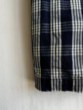 Load image into Gallery viewer, Latre Japanese Indigo Cotton Plaid Short Sleeves Shirt
