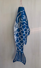 Load image into Gallery viewer, Indigo dyed cotton Koinobori - Windsock
