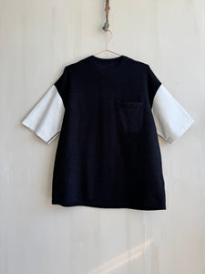 Latre terry hemp unisex flatlock one size tee