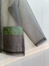 Load image into Gallery viewer, Latre Upcycled Military Mesh Shirt Jacket - Long sleeves
