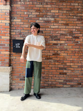 Load image into Gallery viewer, Latre terry hemp unisex flatlock one size tee
