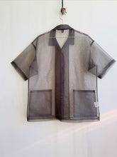 Load image into Gallery viewer, Latre Upcycled Military Mesh Shirt Jacket -  Short sleeves
