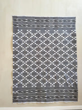 Load image into Gallery viewer, Ghanaian Indigo Black White Ewe Kente Cloth
