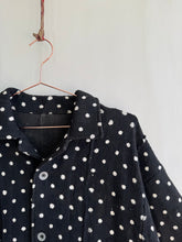 Load image into Gallery viewer, Latre's African Hand Woven Dots Coat (Black)
