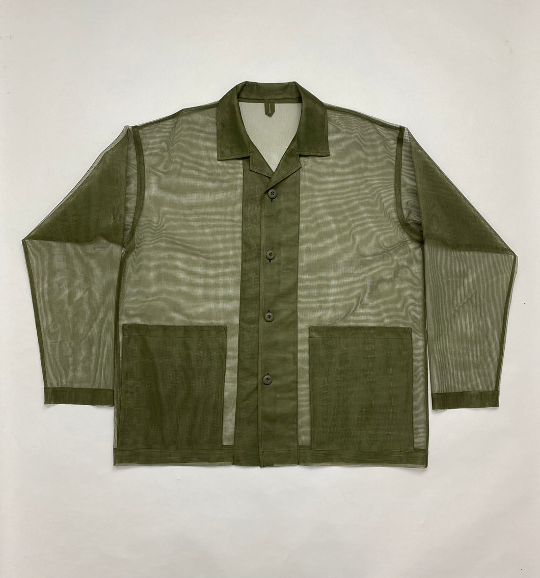 Latre Upcycled US Military Mesh Shirt Jacket
