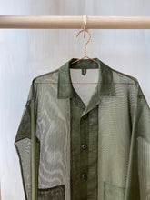 Load image into Gallery viewer, Latre Upcycled US Military Mesh Shirt Jacket - Long sleeves
