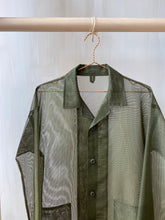 Load image into Gallery viewer, Latre Upcycled US Military Mesh Shirt Jacket
