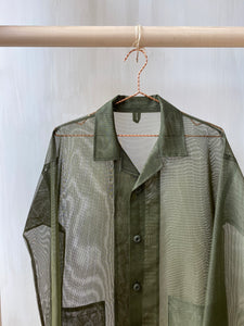 Latre Upcycled US Military Mesh Shirt Jacket - Long sleeves