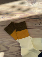 Load and play video in Gallery viewer, Japanese Luxury Winter Wool Pile Sole Block Colours Socks
