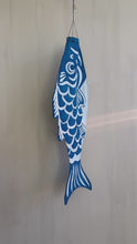 Load and play video in Gallery viewer, Indigo dyed cotton Koinobori - Windsock
