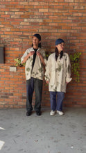 Load and play video in Gallery viewer, Latre Deadstock German Military Snow Camo Short Sleeves Shirt
