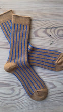 Load and play video in Gallery viewer, Japanese Luxury Winter Organic Cotton Mohair Striped Socks
