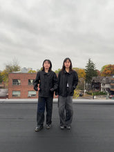 Load and play video in Gallery viewer, Latre 40&#39;s Deadstock Black Selvedge Lightweight Moleskin Chore Coat
