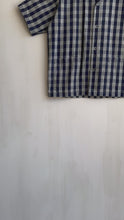 Load and play video in Gallery viewer, Latre Japanese Indigo Cotton Plaid Short Sleeves Shirt
