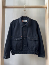 Load and play video in Gallery viewer, Latre x Viapiana Collab Japanese Black Denim French Cyclist Jacket

