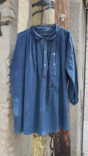 Load and play video in Gallery viewer, French Antique Indigo Biaude Overshirt
