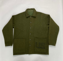 Load image into Gallery viewer, Latre upcycled US military wool blanket coat
