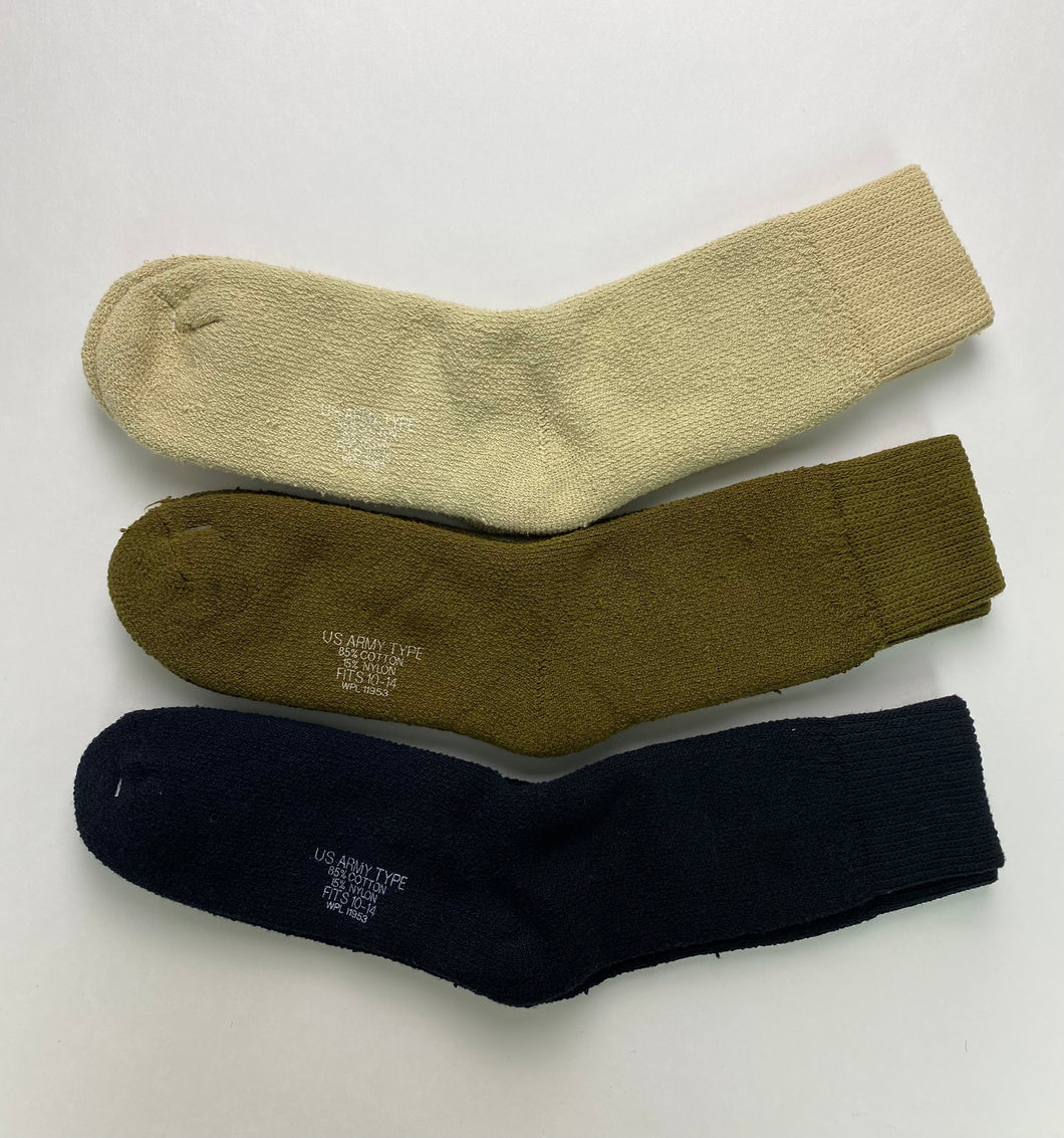 U.S. military thermal cotton socks